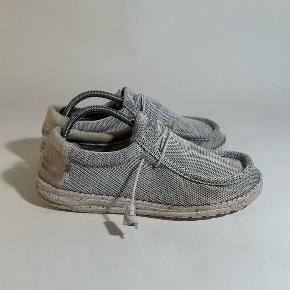 Hey Dude Wally Sox Stylish Gray Mesh Sneakers - Picture 7 of 9